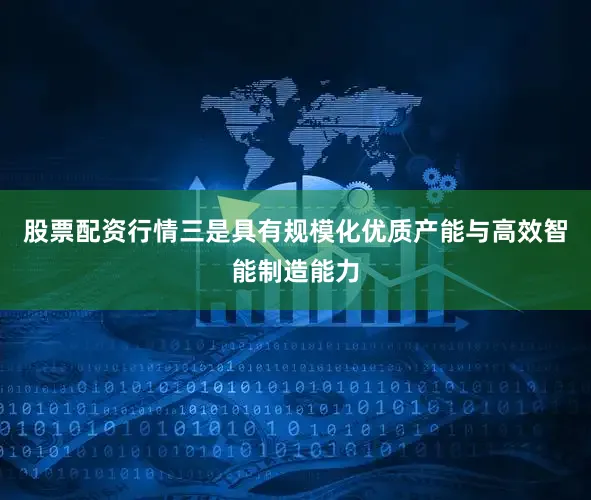 股票配资行情三是具有规模化优质产能与高效智能制造能力