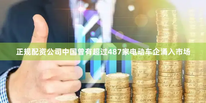正规配资公司中国曾有超过487家电动车企涌入市场